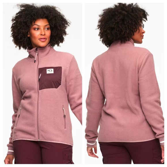 Kari Traa Rothe Midlayer Fleece Jacket in Recycled Taupe - Picture 1 of 8